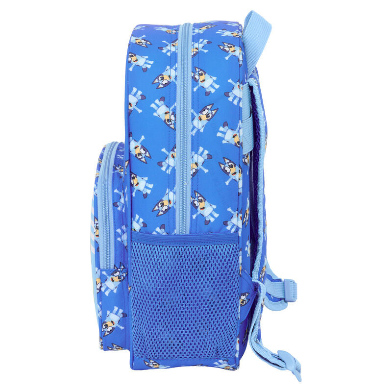Mochila Let's Play Bluey 34cm adaptável