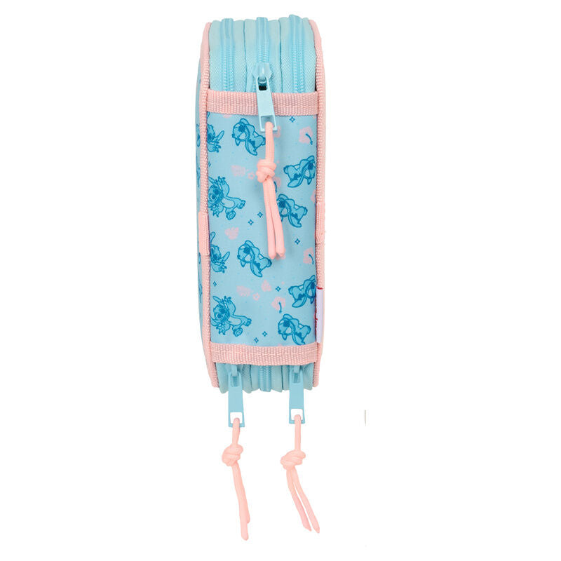 Estuche triple de lápices Disney Ohana Stitch con 37 piezas