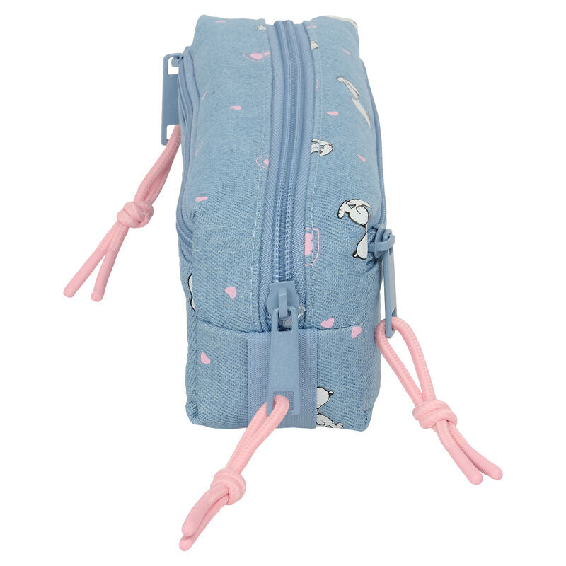 Estojo triplo Snoopy Peanuts