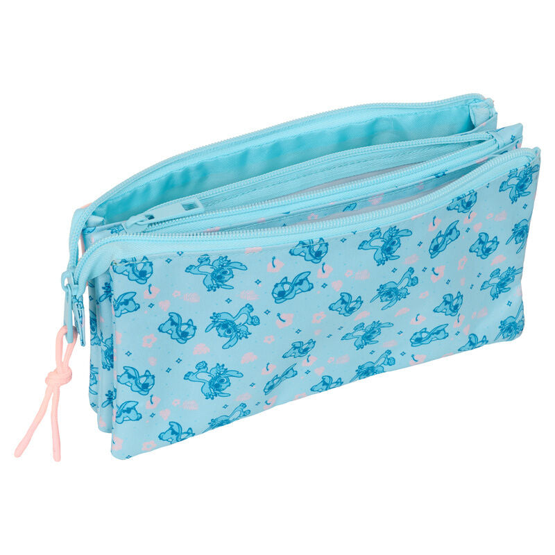 Estojo triplo Ohana Stitch Disney