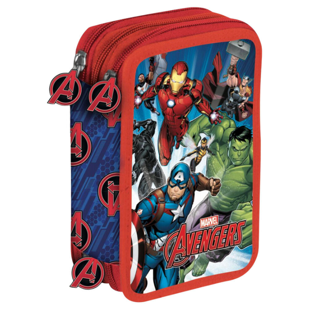 Estojo triplo Los Vengadores Avengers Marvel