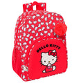 Mochila icónica de Hello Kitty de 18 pulgadas, ajustable.