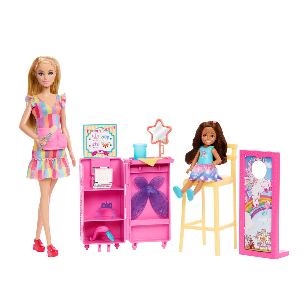 Conjunto 2 Bonecas Barbie – Posto de Maquilhagem