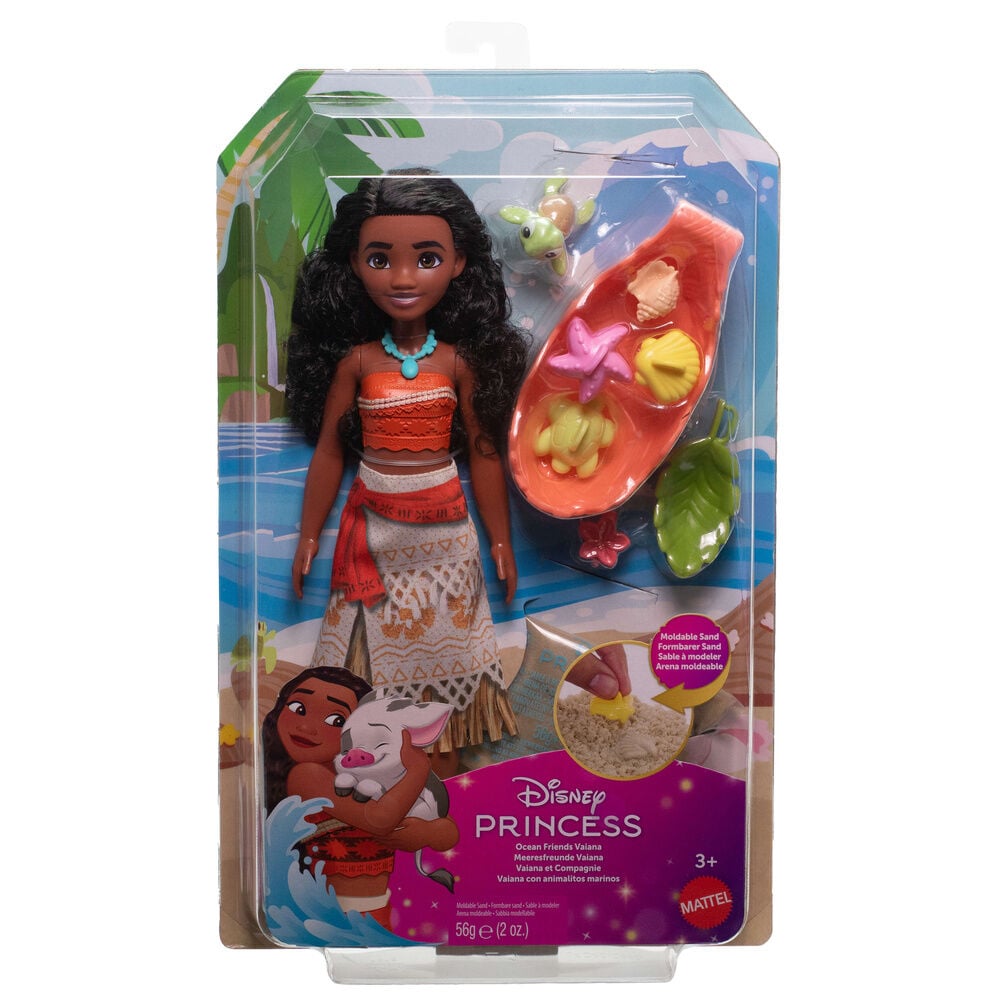 Boneca Vaiana com Animais Marinhos Disney