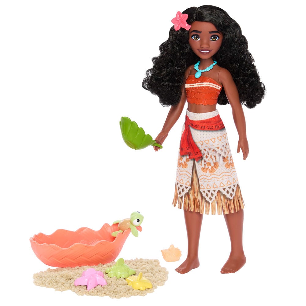Boneca Vaiana com Animais Marinhos Disney