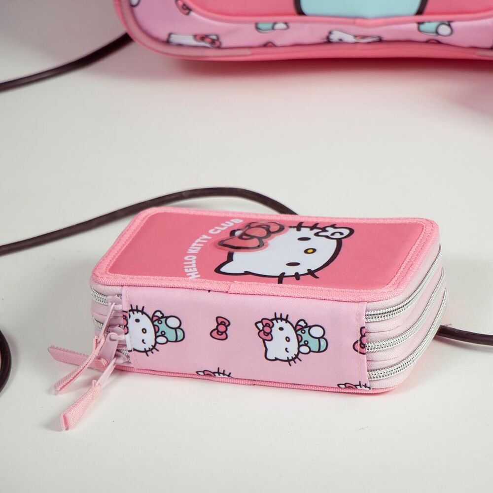 Estojo triplo Hello Kitty