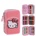 Estojo triplo Hello Kitty