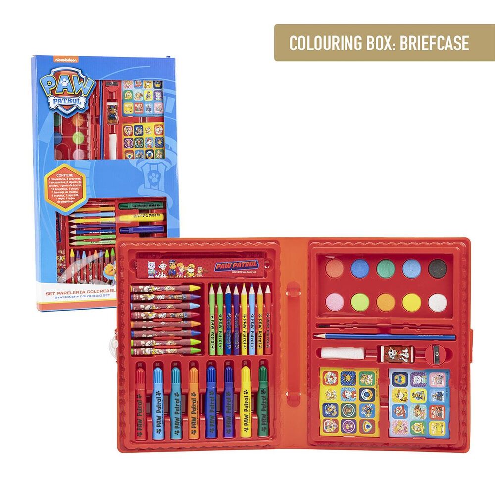 Conjunto de papelaria para colorir Patrulha Pata