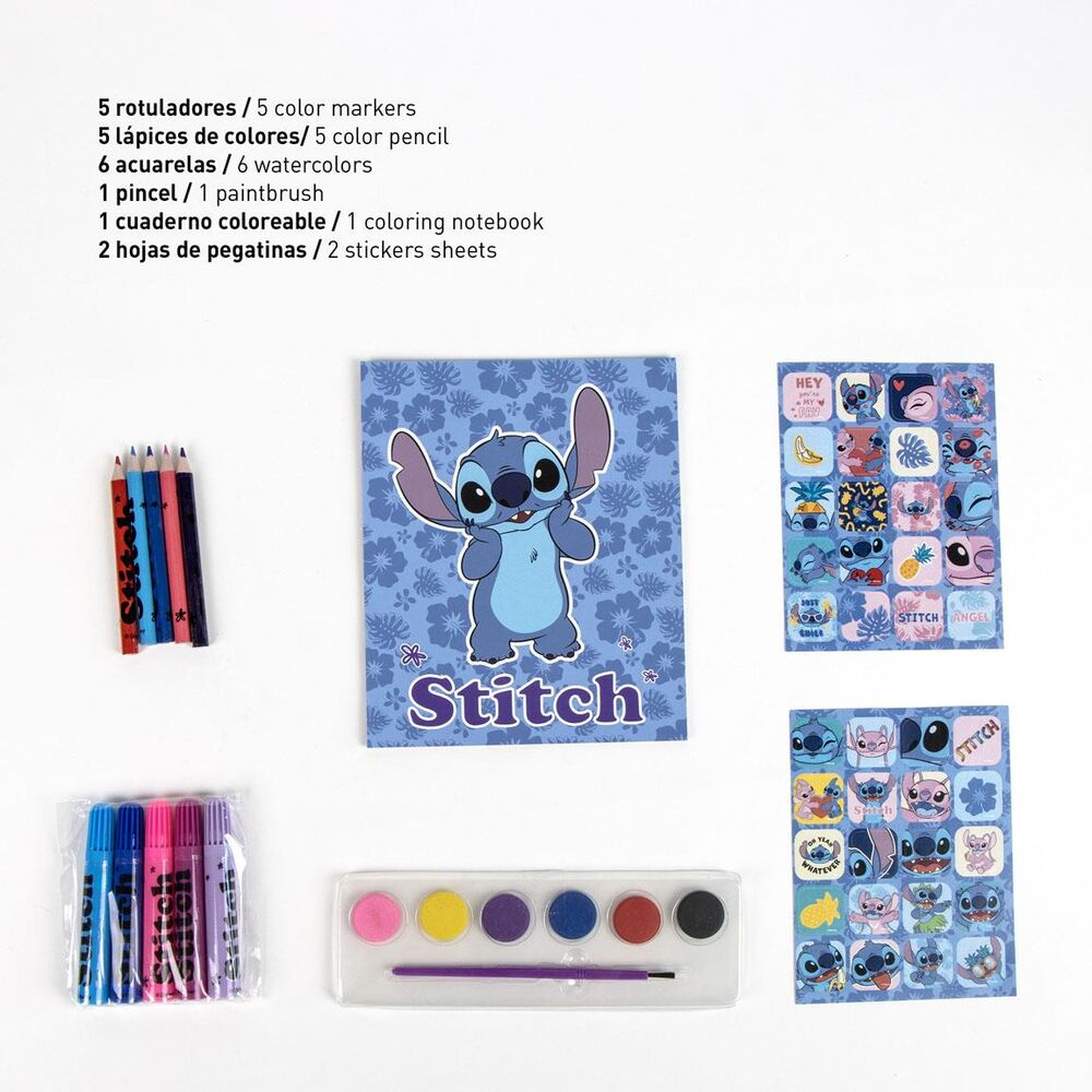 Mochila y set de papelería de Disney Stitch