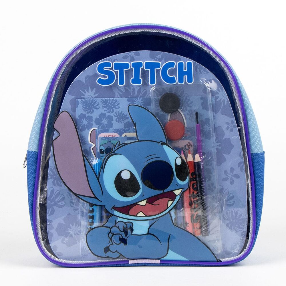 Disney Stitch Backpack and Stationery Set