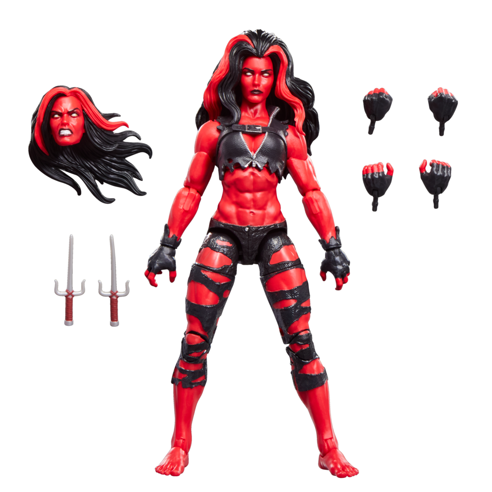 Figura Hulka Vermelha She-Hulk Marvel Legends 15cm