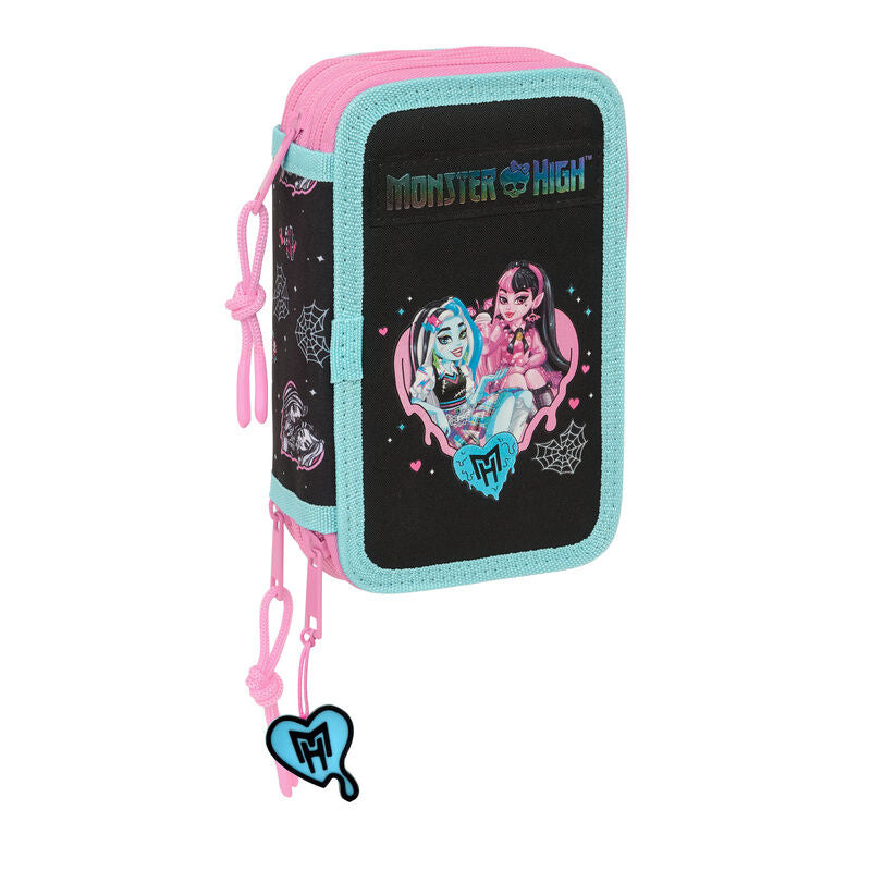 Estojo triplo Monster High 37 peças