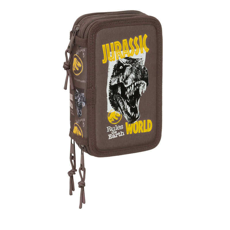Estojo triplo Jurassic World 37 peças