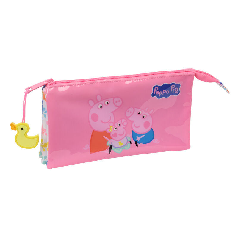 Estojo triplo Baby Pig Peppa Pig