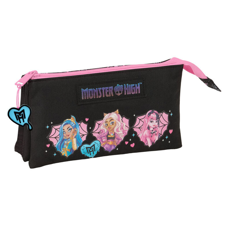 Estojo triplo Monster High