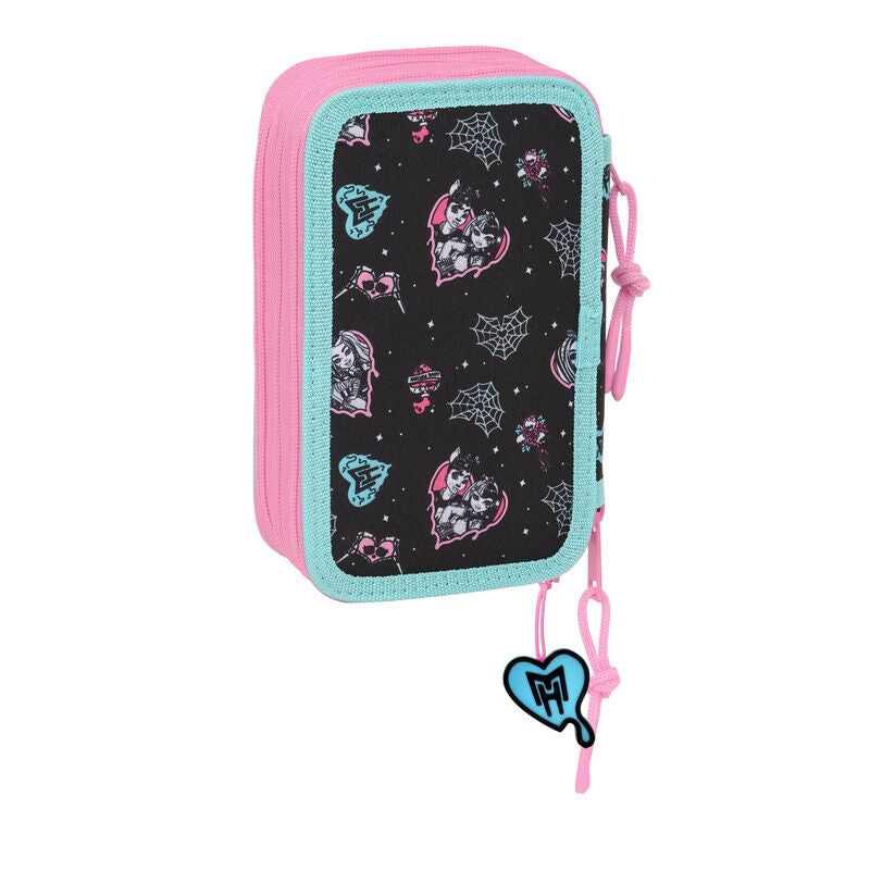 Estojo triplo Monster High 37 peças