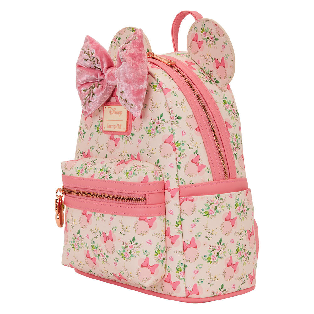 Mochila Loungefly con diseño floral de Minnie Disney
