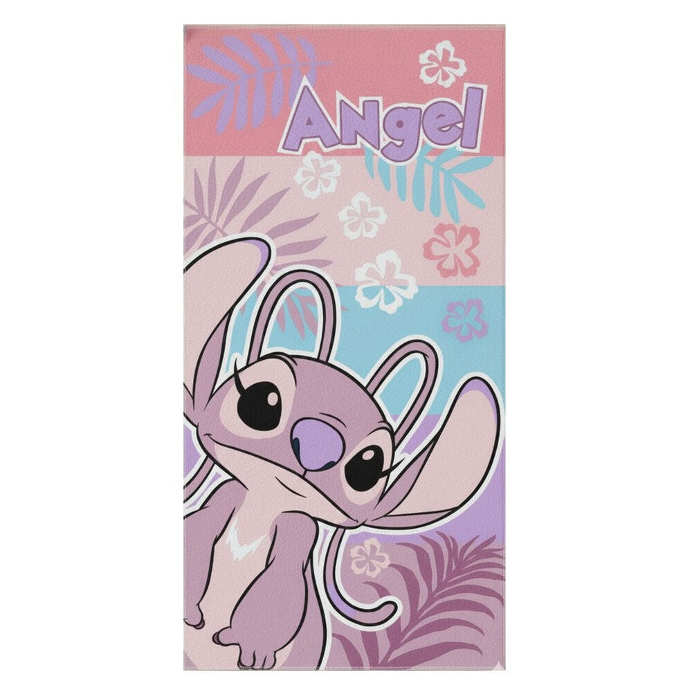 Toalha Angel Stitch Disney microfibra