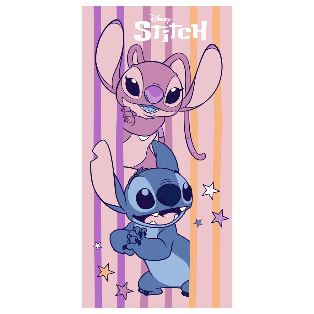 Toalha microfibra Angel & Stitch Disney