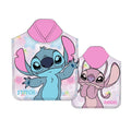Poncho toalha Angel & Stitch Disney microfibra