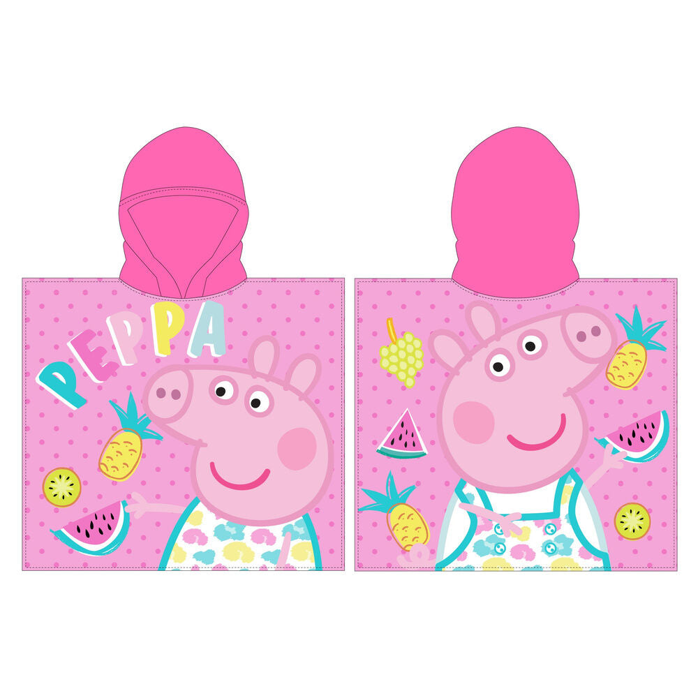 Poncho toalha Peppa Pig microfibra