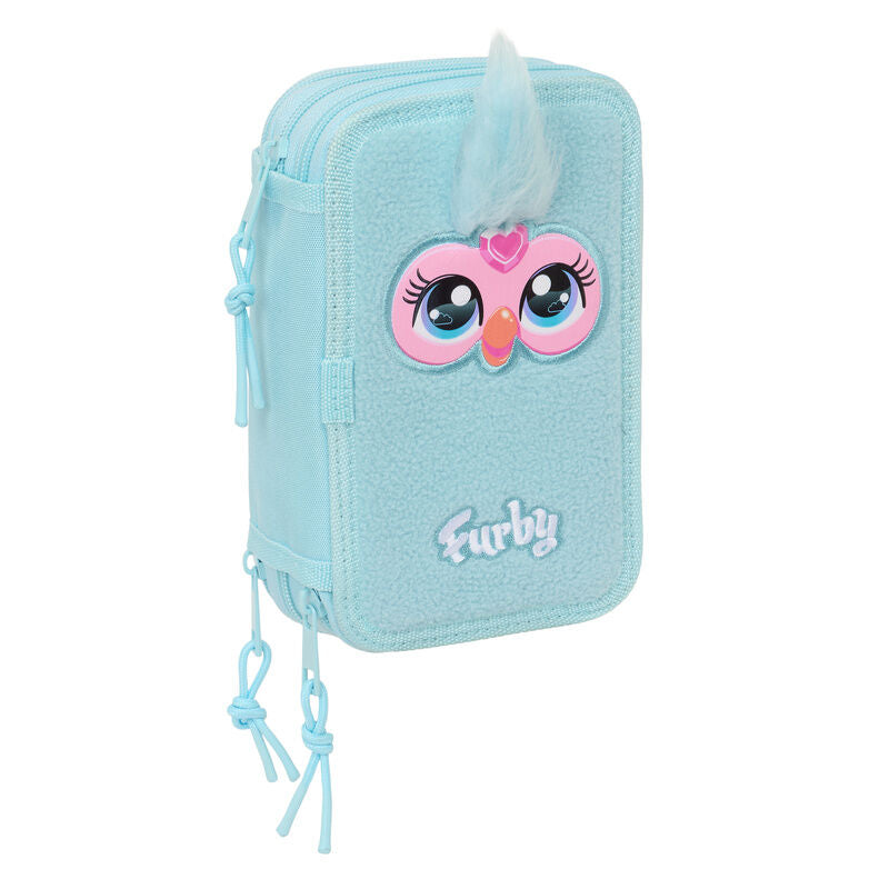 Estojo triplo Furby para lápis, 37 peças