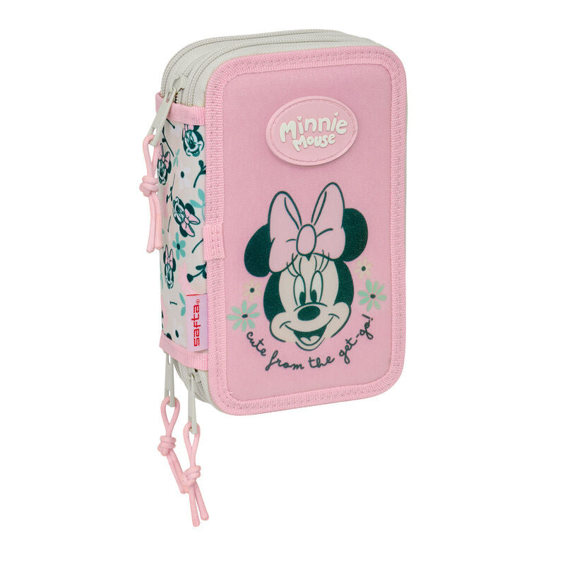 Estojo triplo Minnie Disney com 37 peças