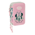 Estojo triplo Minnie Disney com 37 peças