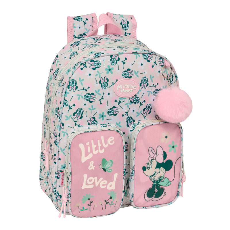 Mochila Minty Minnie Disney 34cm adaptável