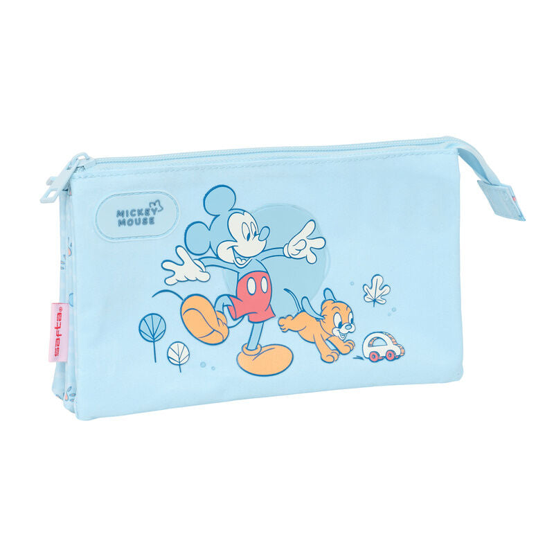 Estuche triple para lápices Disney Baby Mickey