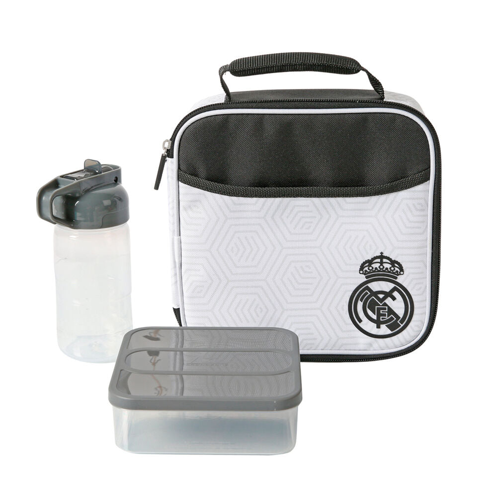 Lancheira térmica Real Madrid + Tupperware + Garrafa