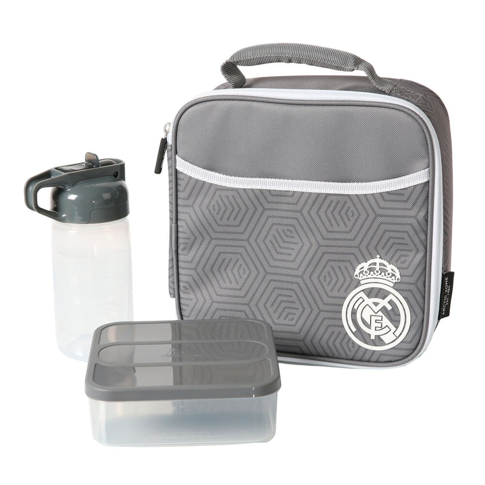 Lancheira térmica Real Madrid + Tupperware + Garrafa