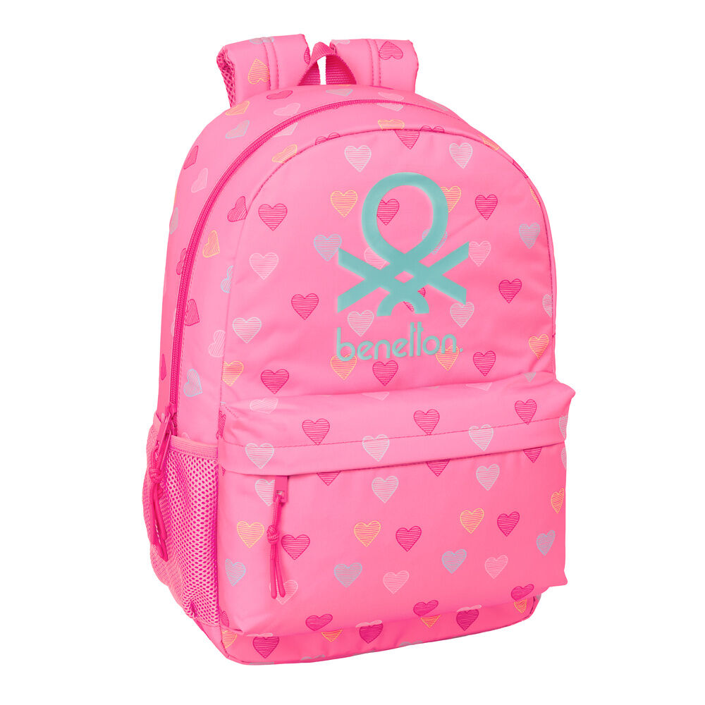 Mochila Heart Benetton 46cm adaptável
