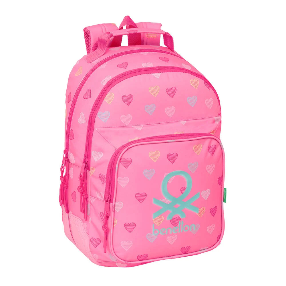Mochila Heart Benetton 42cm adaptável