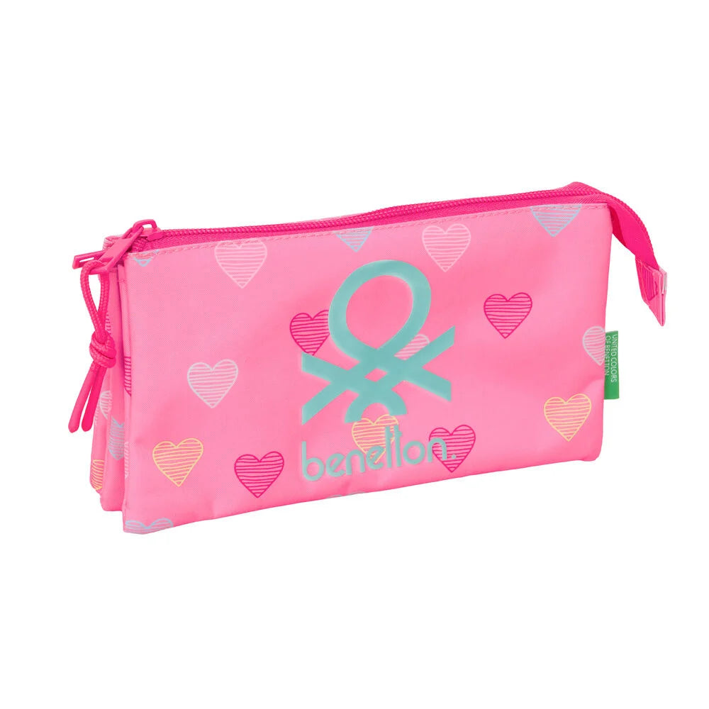 Estojo triplo Heart Benetton