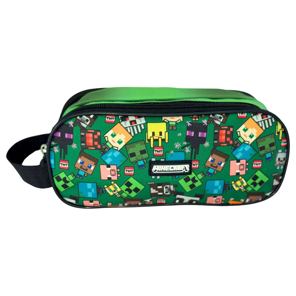 Estojo triplo Characters Minecraft