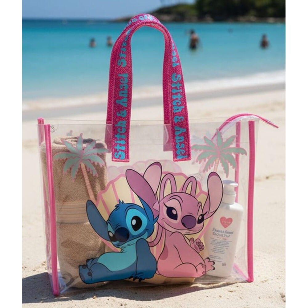 Bolsa praia Angel & Stitch Disney