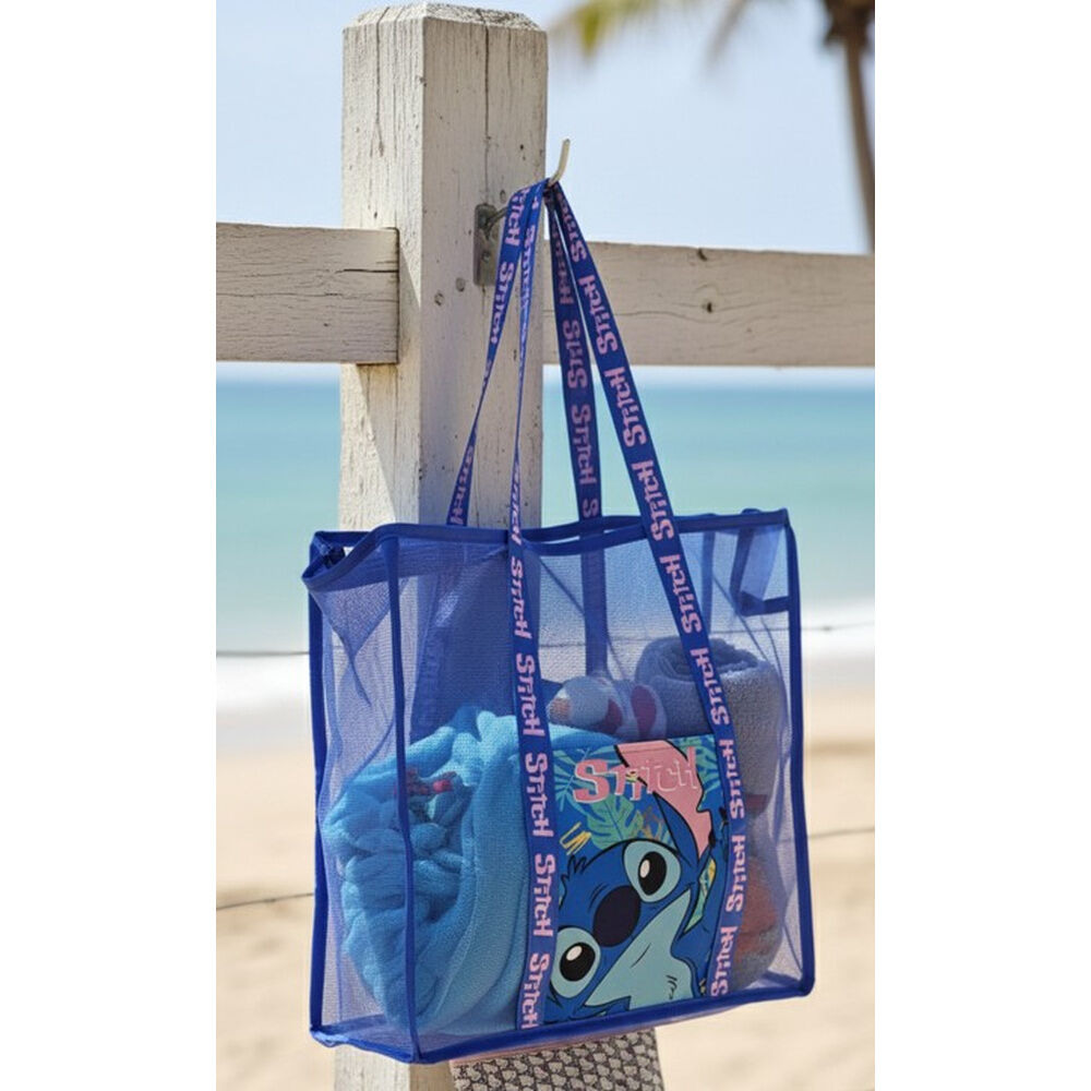 Saco de praia em malha do Stitch da Disney