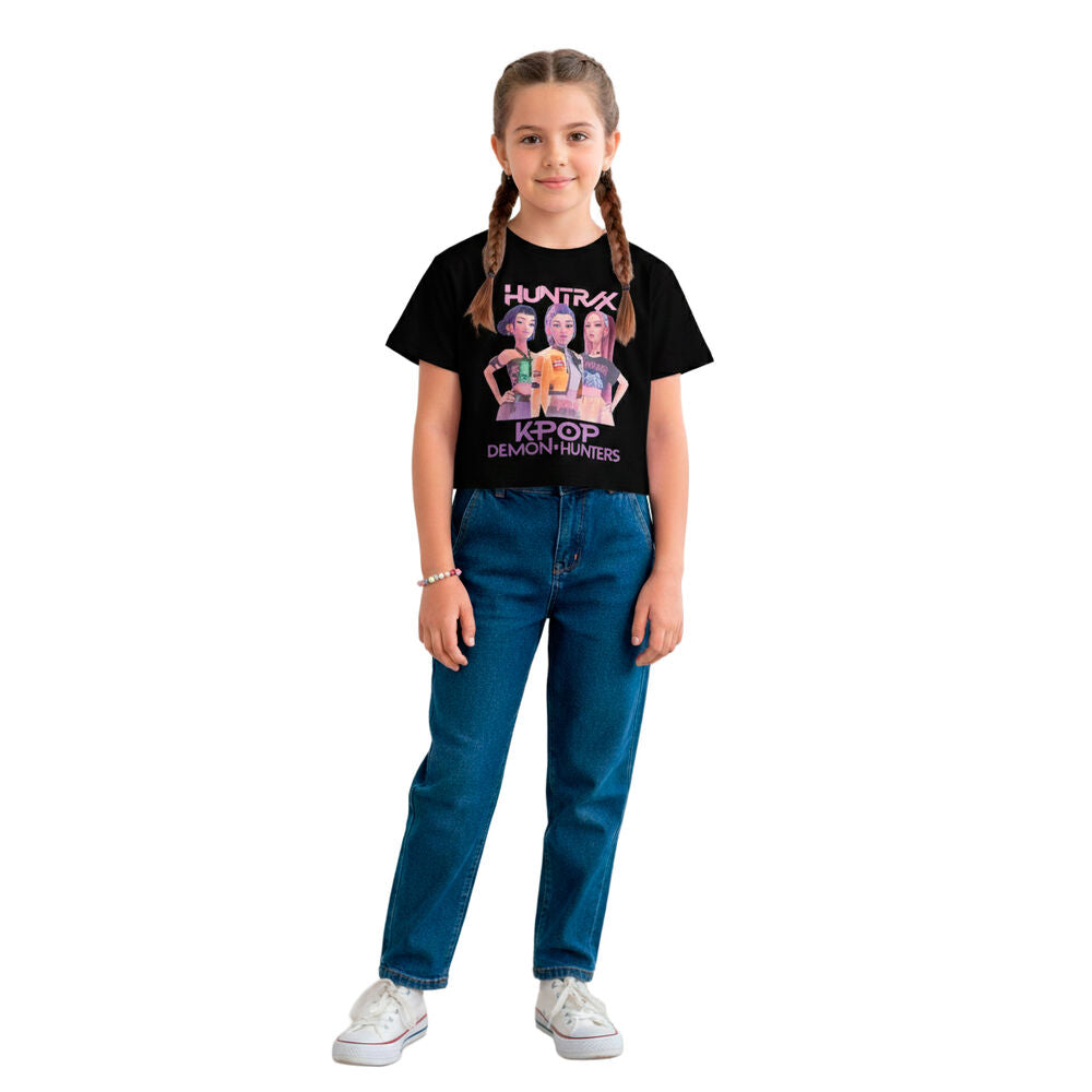 T-shirt Huntrix K-Pop Demon Hunters Preta