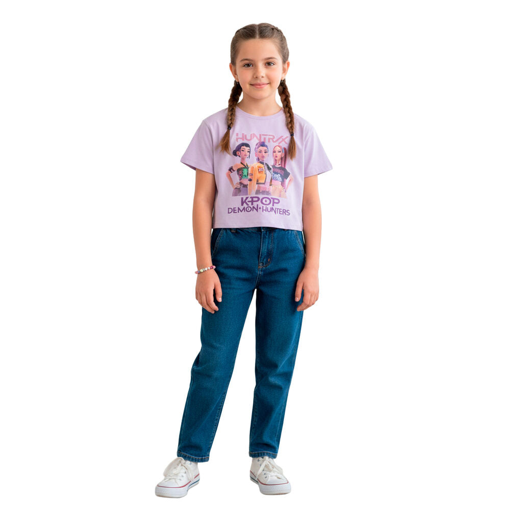 T-shirt Huntrix K-Pop Demon Hunters Roxa