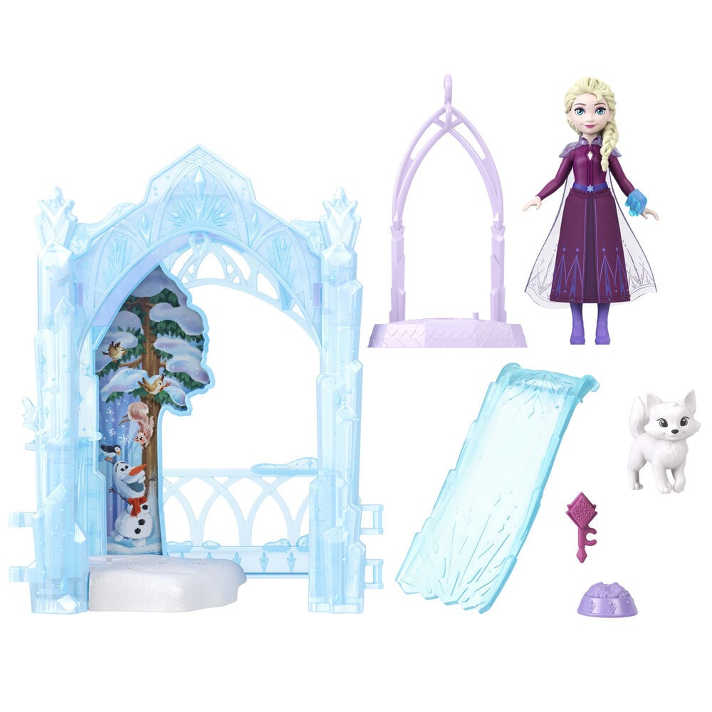 Boneca Elsa Refúgio Gelado dos Animais Frozen Disney