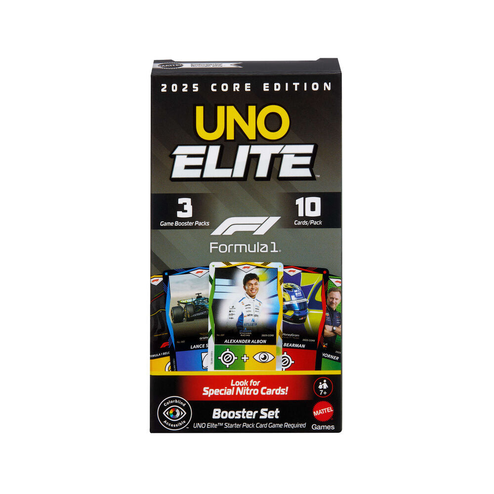Jogo de Cartas UNO Elite F1 Booster Pack