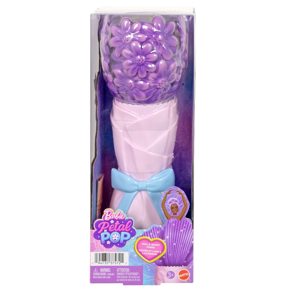 Boneca Margarida Lilás Petal Pop Barbie