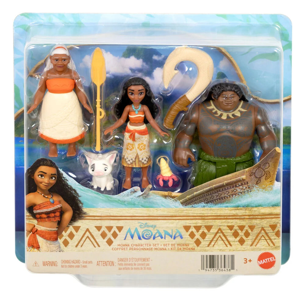 Conjunto de Figuras Vaiana / Moana Disney