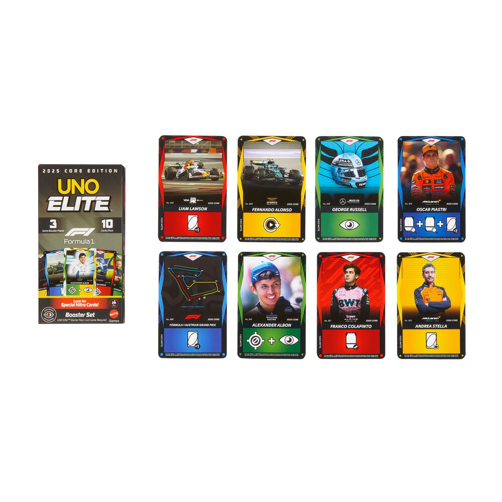 Jogo de Cartas UNO Elite F1 Booster Pack