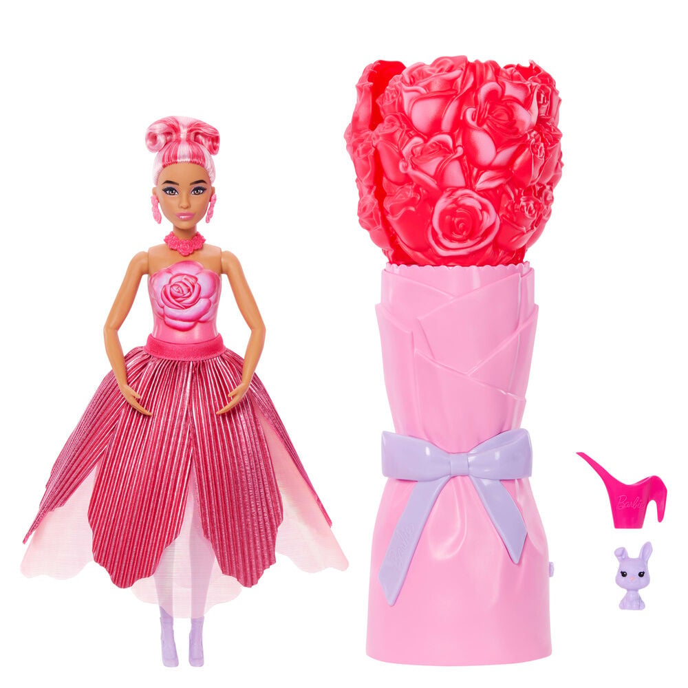 Boneca Rosa Vermelha Petal Pop Barbie
