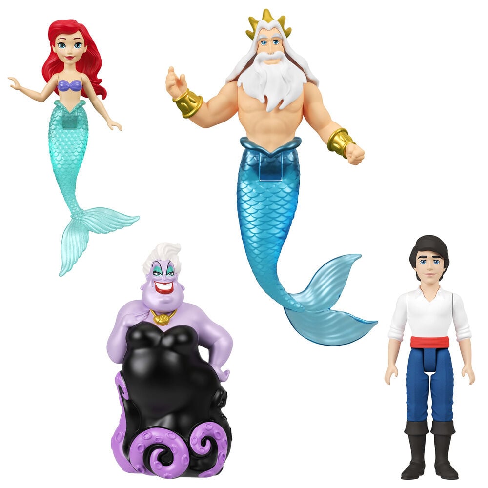 Conjunto de 4 Figuras A Pequena Sereia Disney — vista 1