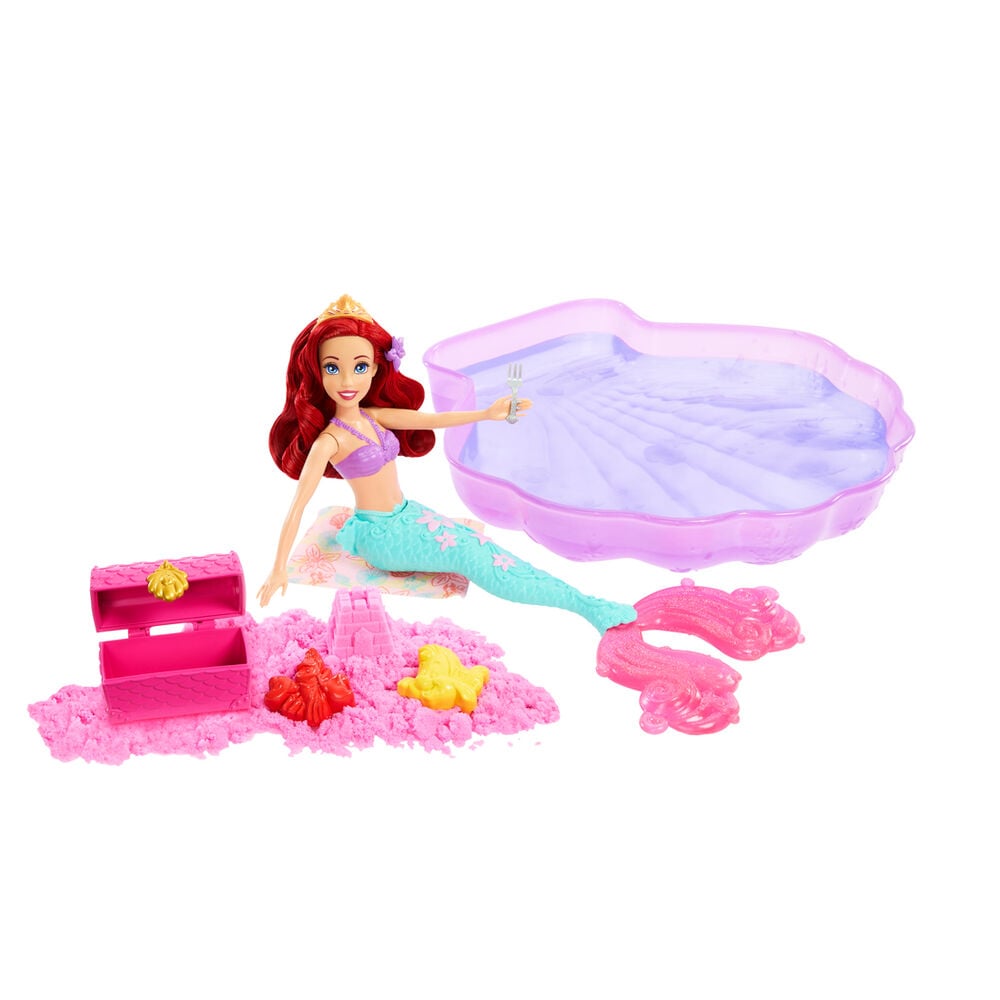 Boneca Ariel Água e Areia A Pequena Sereia Disney
