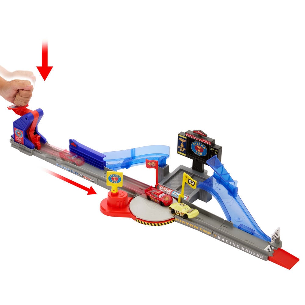 Pista de Corridas Copa Piston Salto Rayo McQueen Cars Disney Pixar
