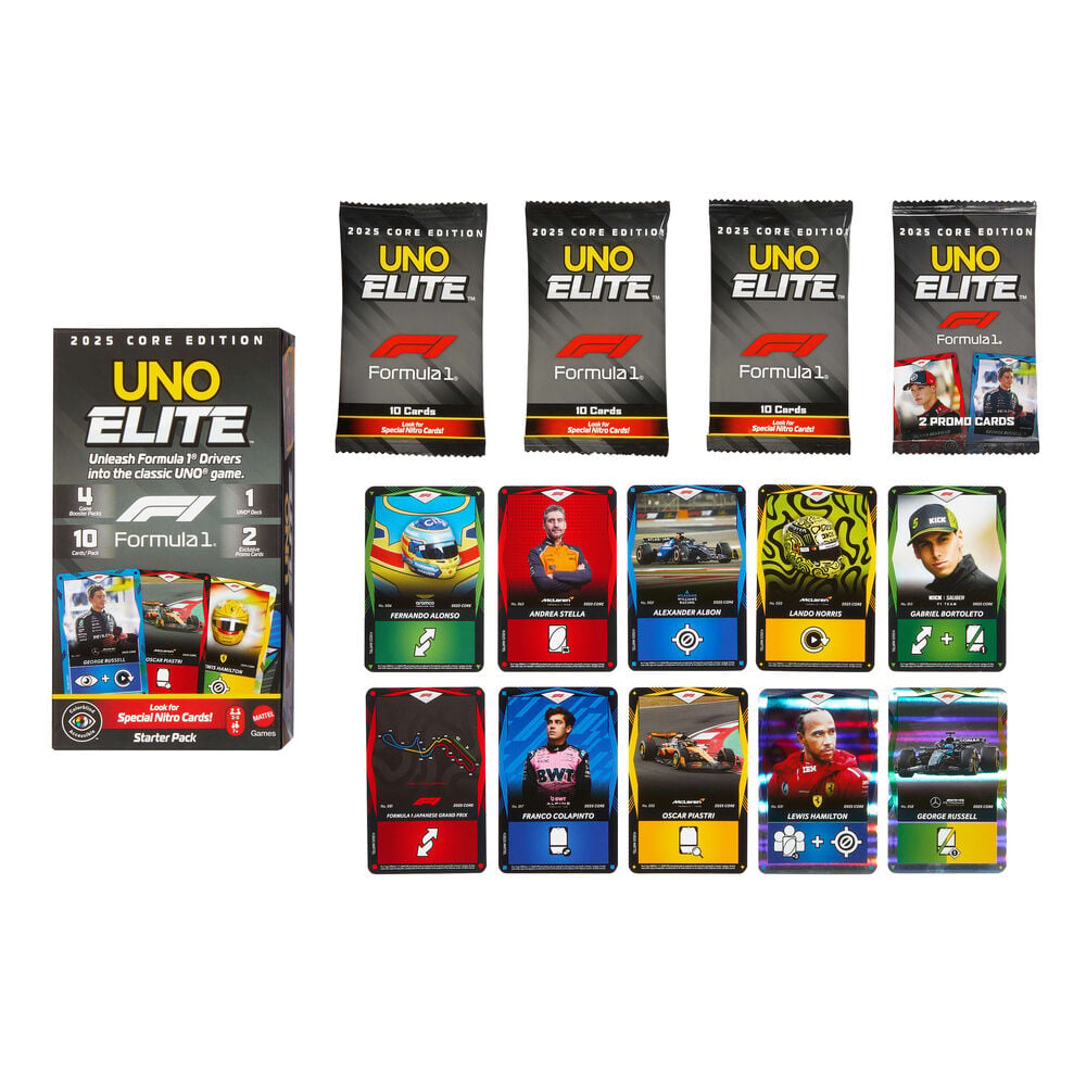 Jogo de Cartas UNO Elite F1 Starter Pack